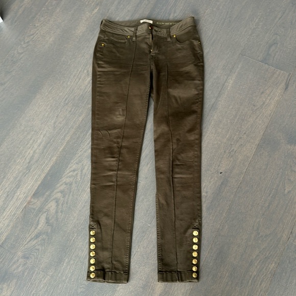 Burberry Brit  Horse Riding Skinny Pants. Skinny 28W. Military Green - Picture 2 of 9